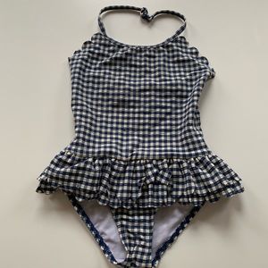 Gingham bathing suit